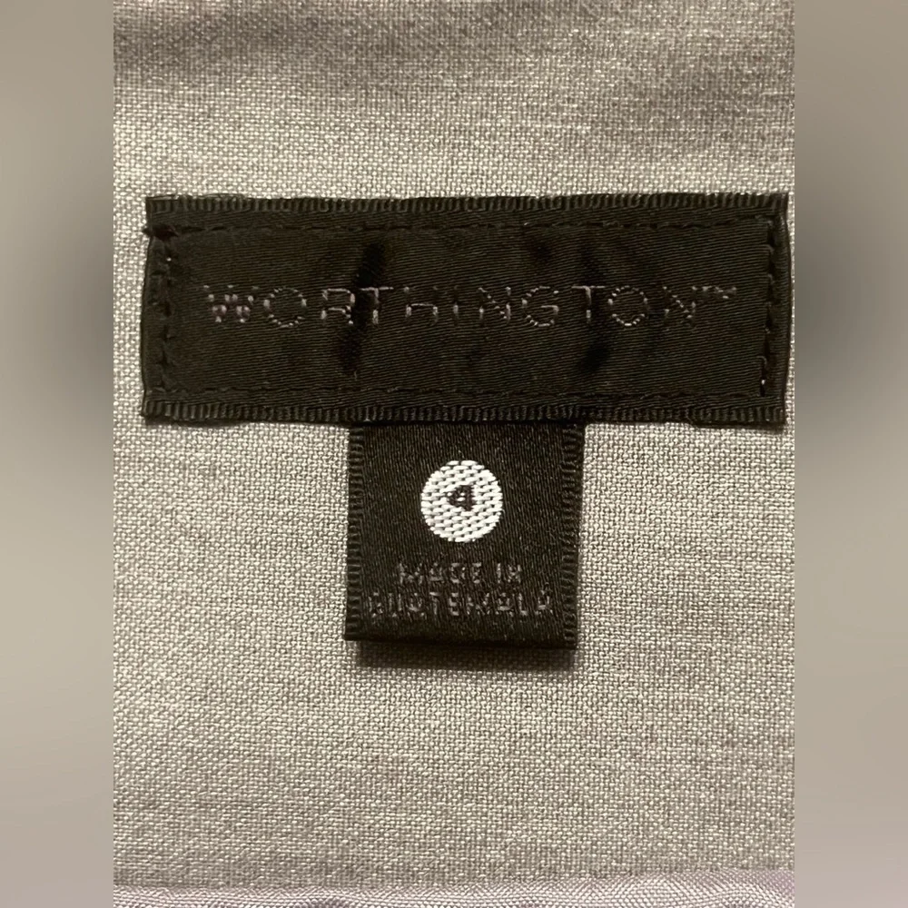 Worthington Light Gray Pencil Skirt